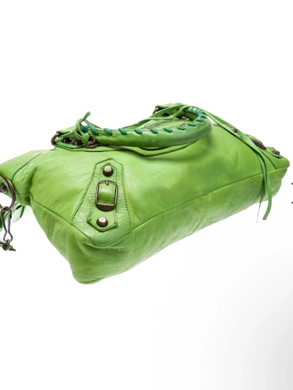 Balenciaga First Bag Apple Green Arena Leather Rare Color Excellent Condition - Picture 4 of 9